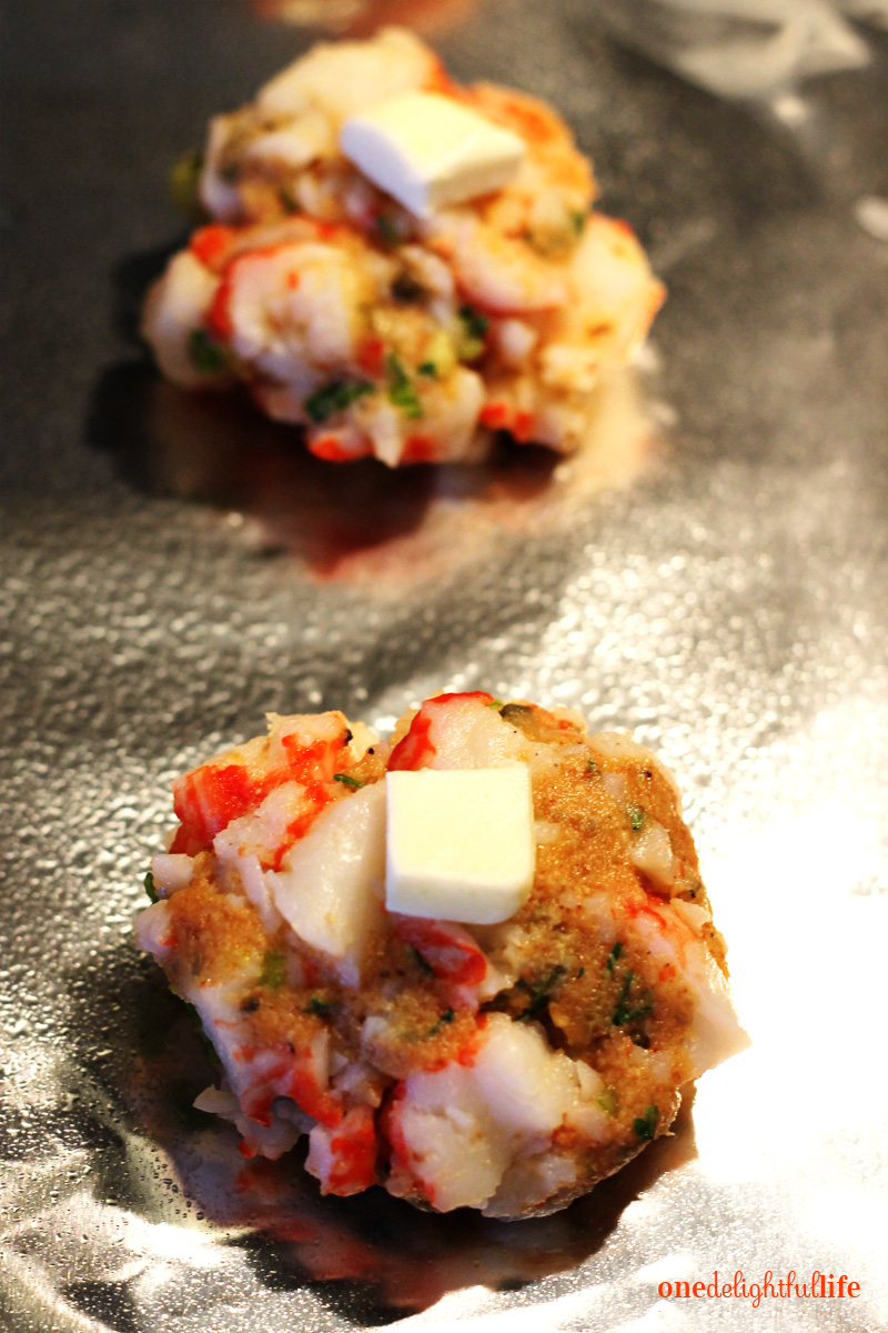 Crab Cake Bites with Tangy Dill Dipping Sauce onedelightfullife