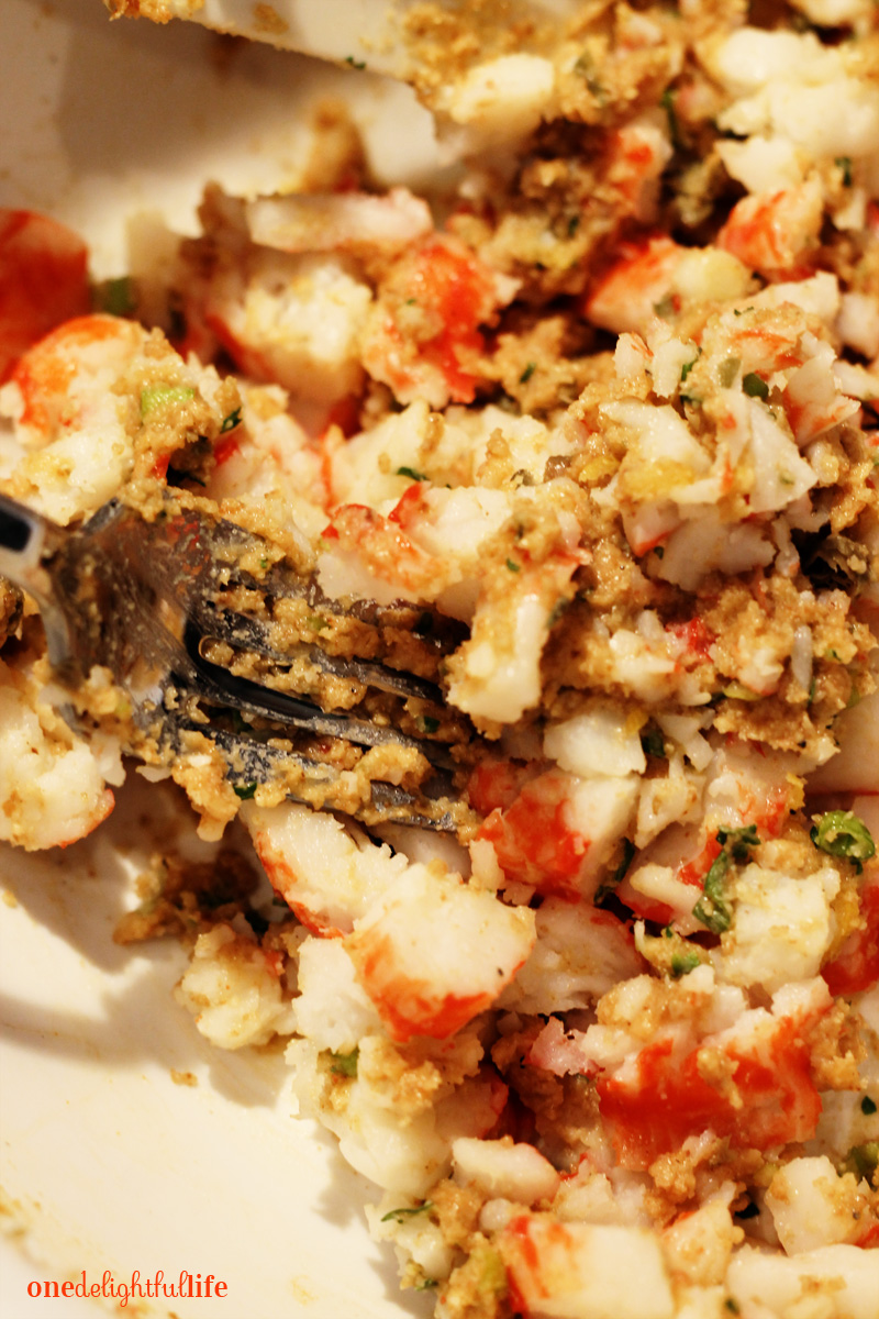 Crab Cake Bites with Tangy Dill Dipping Sauce onedelightfullife